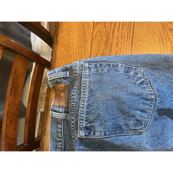 Cabelas Men's Jeans 38x30 Blue Dark Wash Straight Leg Denim Hunting Gear EUC - Picture 8 of 10